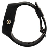 White On Black Flex Watch Side