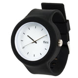 White On Black Flex Watch Face