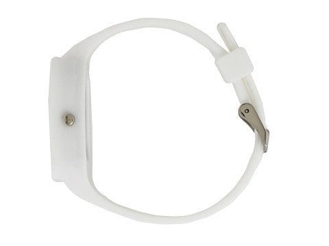White Mini Flex Watch Side