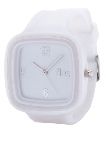 White Mini Flex Watch Face